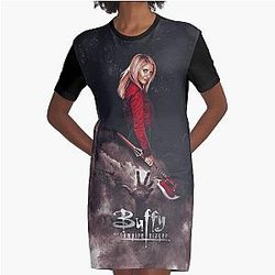 Buffy The vampire Slayer - The Scythe Graphic T-Shirt Dress
