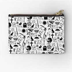 Buffy Symbology, Black Zipper Pouch