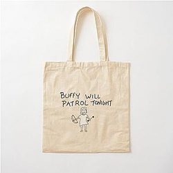 Buffy Will Patrol Tonight Cotton Tote Bag