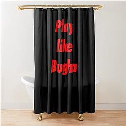 Play like Bugha Shower Curtain 

Become        
Play like or play to like is removed since it's in sequence as "like" 
Be
