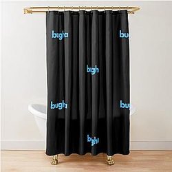 Bugha with blue color Shower Curtain