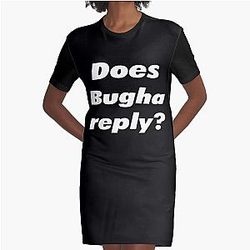 Does Bugha Respond Trendy Graphic T-Shirt Dress