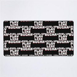 Level up play like Bugha typing Desk Mat