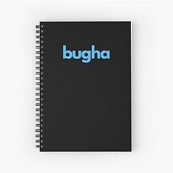 Bugha with blue colors Spiral Notebook