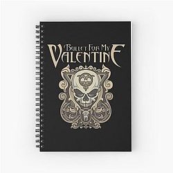 Bullet For My Valentine Design Retro Wave Spiral Notebook