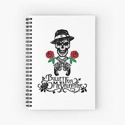 Vintage Photograp Bullet For My Valentine Illustration Idol Gifts Spiral Notebook