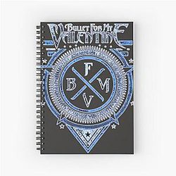 Bullet For My Valentine Heavy Metal Band Best Selling Logo - Spiral Notebook