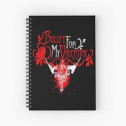 logo bullet for my valentine band Spiral Notebook