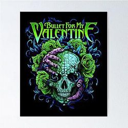 Vintage Retro Bones Valentine Green Gifts Best Men Poster