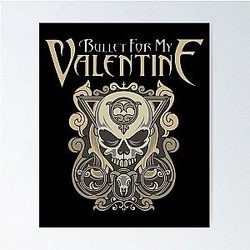 Bullet For My Valentine Design Retro Wave Poster