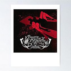 Uk Bullet para o meu Valentine o veneno Hard Rock Punk Rock Poster