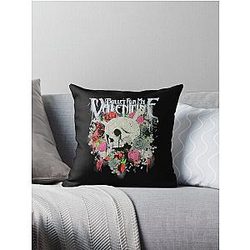 Bullet for My Valentine Skull and Roses Gift Men Throw Pillow