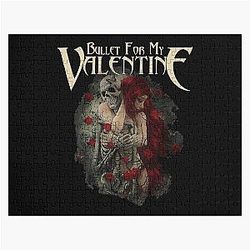 Bullet For My Valentine Skull Red Eyes Jigsaw Puzzle