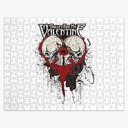 Music Vintage Bullet For My Valentine Two Skull Gift Music Fans Jigsaw Puzzle