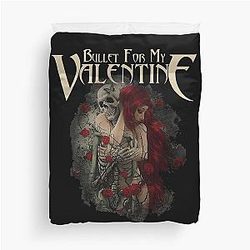 Bala para o meu crânio Valentine vermelho olhos tampa edredon