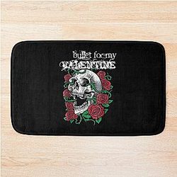 Bullet para o meu Valentine - Skull e Roses esteira de banho