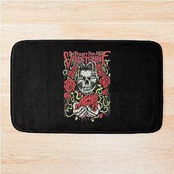 Bullet para as minhas rosas de Valentim e coração preto presente Bath Mat