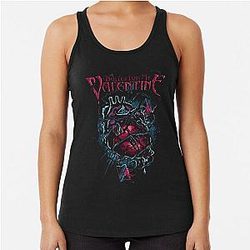 Music Vintage Retro Bullet For My Valentine Skull Red Eyes Sweatshirt Love You Fans Racerback Tank Top