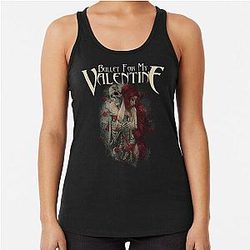 Bullet For My Valentine Skull Red Eyes Sweatshirt Racerback Tank Top