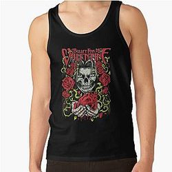 Bullet For My Valentine Roses And Heart Black Gift Tank Top
