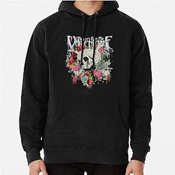 Bullet for My Valentine Caveira e Rosas Presente Homens Pullover Hoodie