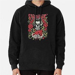 Bala para meus Valentine rosas e coração preto presente pullover Hoodie