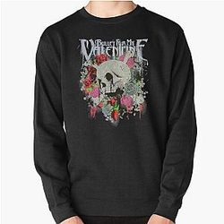 Bullet for My Valentine Skull and Roses Gift Men Pullover Sweatshirt