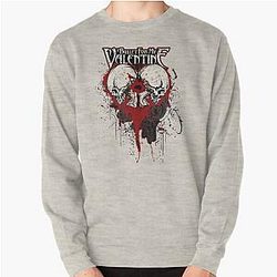 Música Vintage bala para o meu Valentine dois crânio presente música fãs Pullover camisola