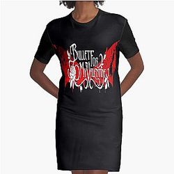 logo bullet for my valentine art   Graphic T-Shirt Dress