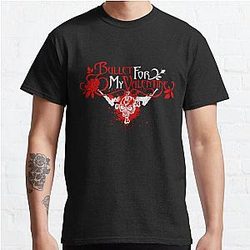 최고의 판매 로고 중금속 밴드 bullet for my valentine 클래식 티셔츠