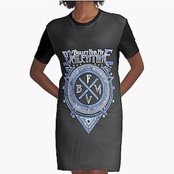 Bullet For My Valentine Heavy Metal Band Best Selling Logo - Graphic T-Shirt Dress
