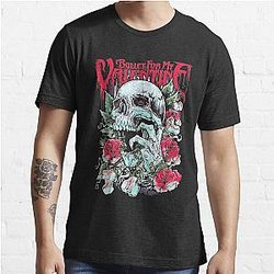 Roses Crâne Bullet pour mon T-Shirt essentiel Valentin