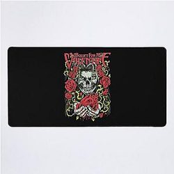 Bala para minhas rosas dos namorados e coração preto presente mesa Mat