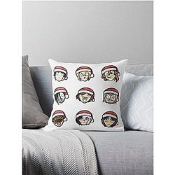 Bungou Stray Dogs - Christmas Party! - Port Mafia Throw Pillow