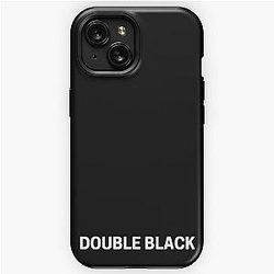 Double Black iPhone Tough Case