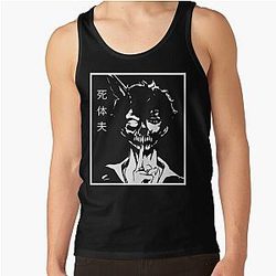 Black and White Corpse Arts Husband Vaporware Anime Manga Tank Top