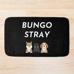 Funny Bongo Stray real Dogs For Women  Who  Loves Osamu Dazai Anime Bath Mat