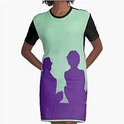 Dazai O Graphic T-Shirt Dress