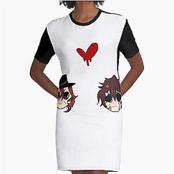 Dazai and chuuya Graphic T-Shirt Dress