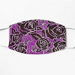 Black Roses for Halloween Flat Mask
