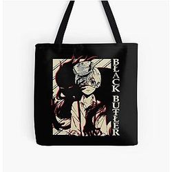 Black butler SebastianCiel All Over Print Tote Bag