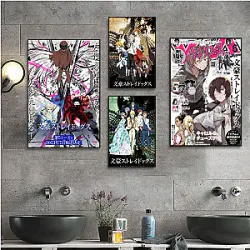 Japanese Anime Bungo Stray Dogs Classic Vintage Posters