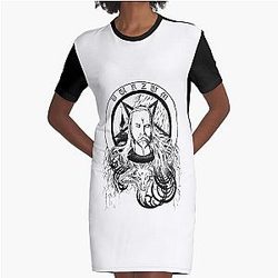 Burzum Grafische T-Shirt Kleid