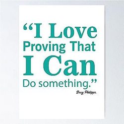 Busy Philipps famous quote I love proving I can do something Poster