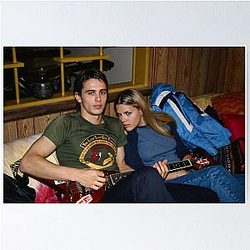 James Franco and Busy Philipps behind the scenes of Freaks Geeks Poster