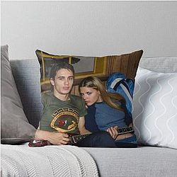 James Franco Busy Philipps behind the scenes of Freaks Geeks Throw Pillow