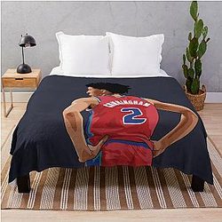 Cade Cunningham Vector Back Above Waist Throw Blanket