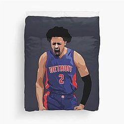 Cade Cunningham Vector Celebration Duvet Cover