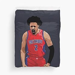 Cade Cunningham Vector Celebration Duvet Cover