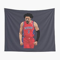 Cade Cunningham Vector Celebration Tapestry